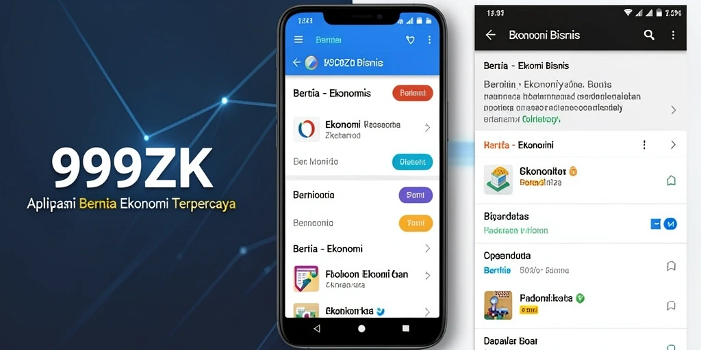 Antarmuka aplikasi 999ZK yang modern dan informatif.