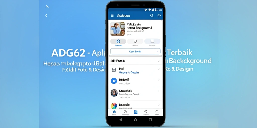 Tampilan antarmuka pengguna aplikasi Hapus Background ADG62 yang sederhana dan intuitif.
