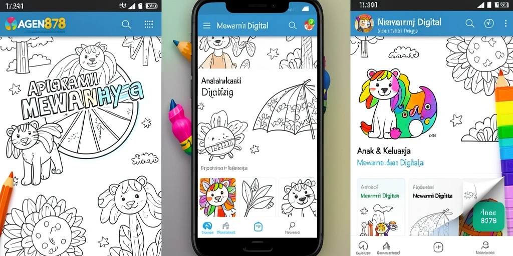 Antarmuka AGEN878 yang menyenangkan untuk mewarnai gambar.
