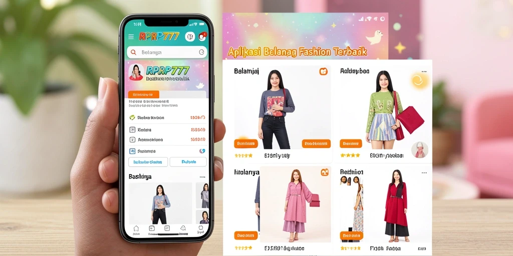 Tampilan antarmuka aplikasi RPRP777 yang stylish dan modern.