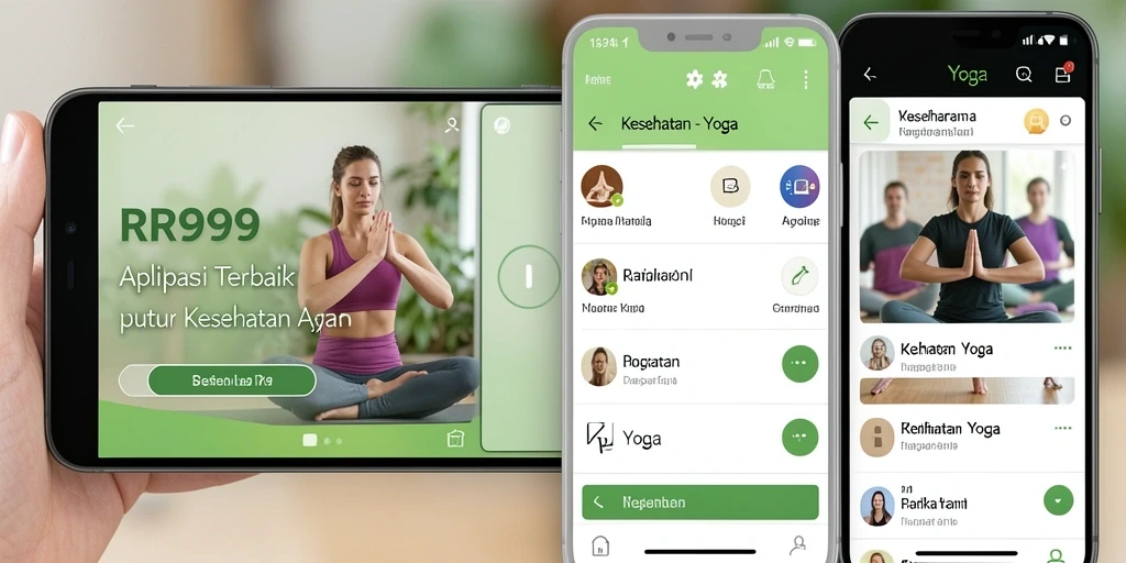 Tampilan antarmuka RR999 dengan fitur Yoga interaktif.