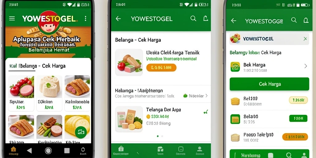 Tampilan antarmuka YOWESTOGEL untuk pengecekan harga.