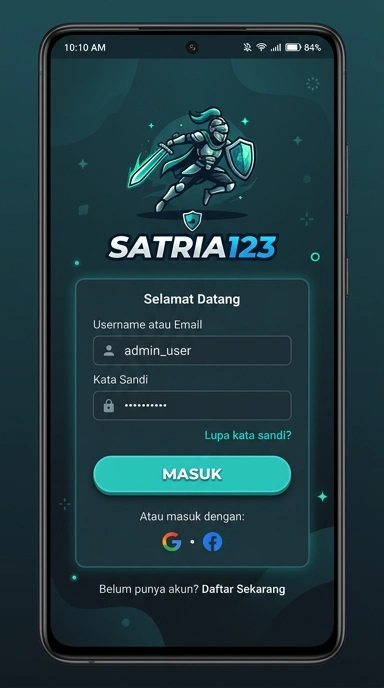 Masuk Akun Satria123 untuk Pengguna Android